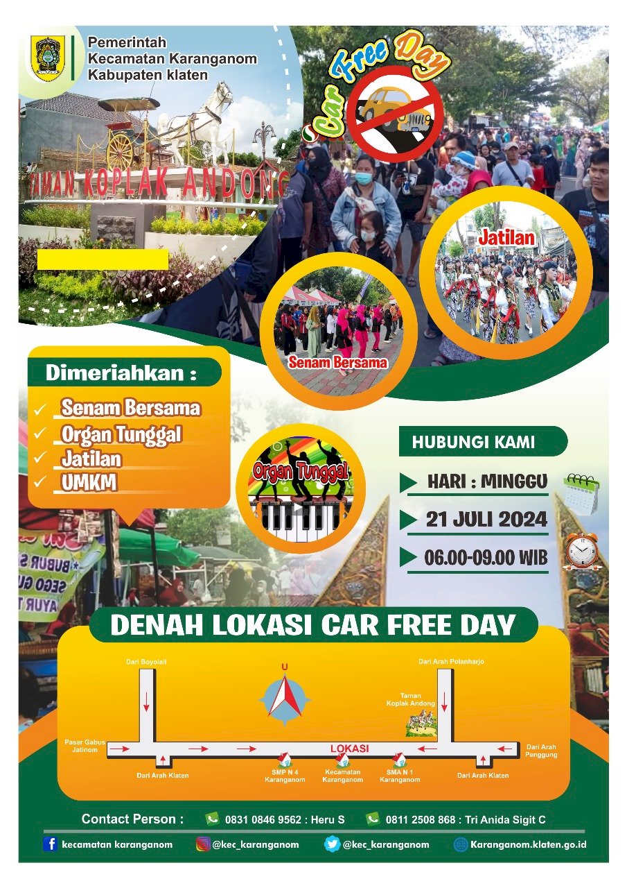 CAR FREE DAY KECAMATAN KARANGANOM