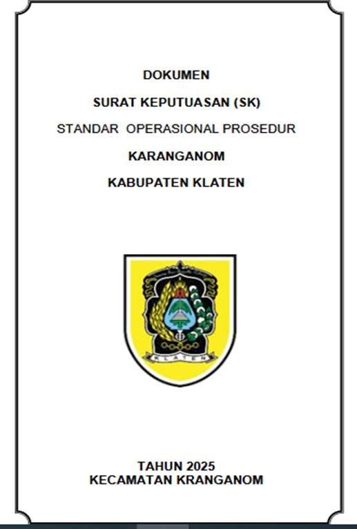 SOP Kecamatan Karanganom