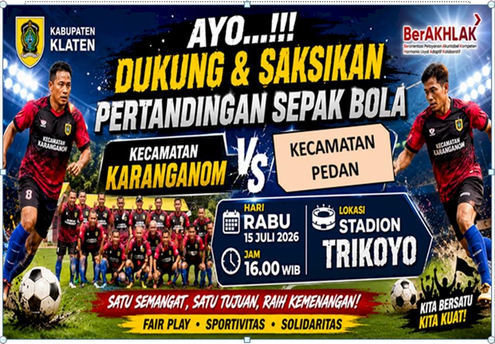 Dukung Kesebelasan Sepak Bola Karanganom